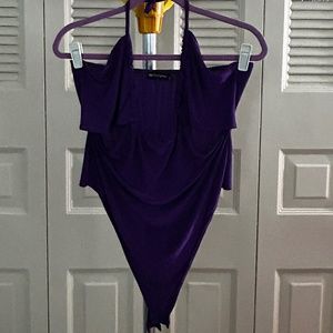 Large Pretty Little Thing Purple Bodysuit